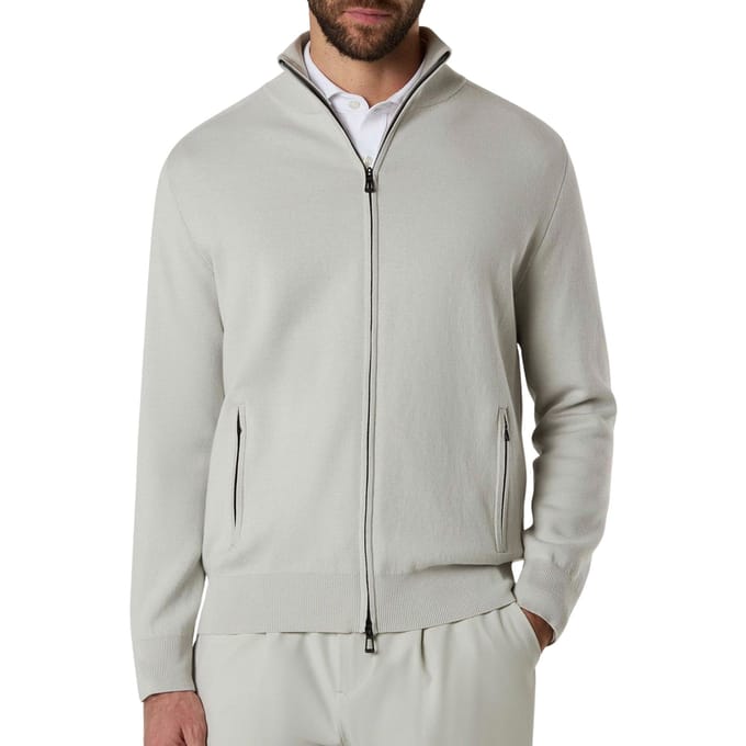 North Sails Bonded Full-zip Sweater Heren - Maat S