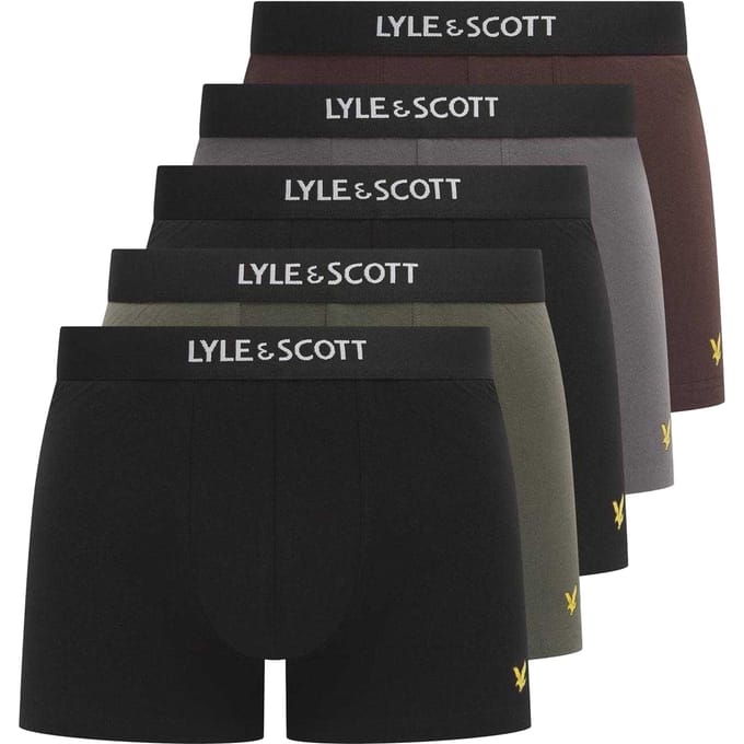 Lyle & Scott Heren Henrick Katoenen Boxershorts (5-pack) (Multikleur)