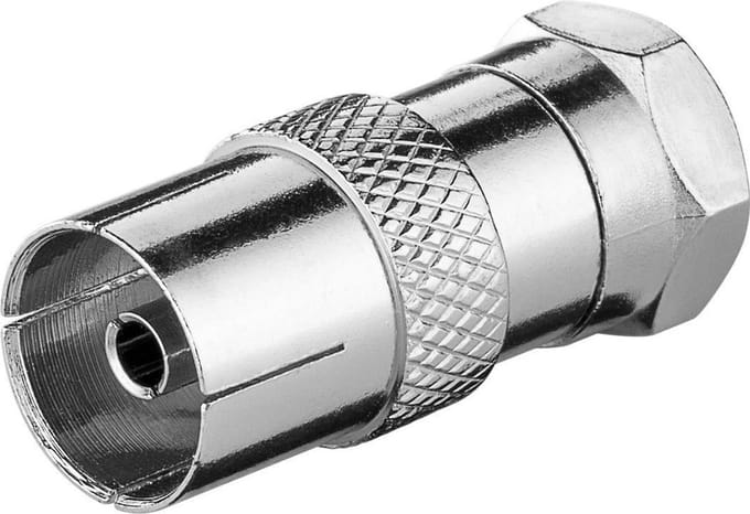 F (m) - Coax IEC (v) adapter