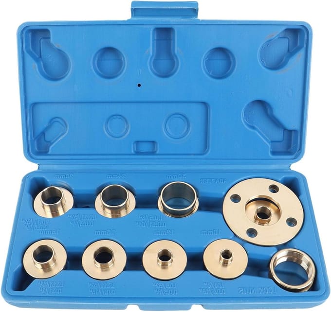 Freesgeleiderset Messing - Houtbewerking Sjabloon - Precisie Houtbewerking - Premium Messing Constructie - 11-delig - Messing