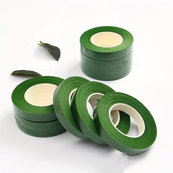 Groen Bloemig Knutseltape groen