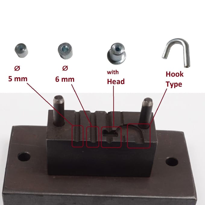 BCR1000 BCR1000 Raammechanisme Deurkabel Staalkabel Eindpen Stopklink Persbevestiging Vormgereedschap