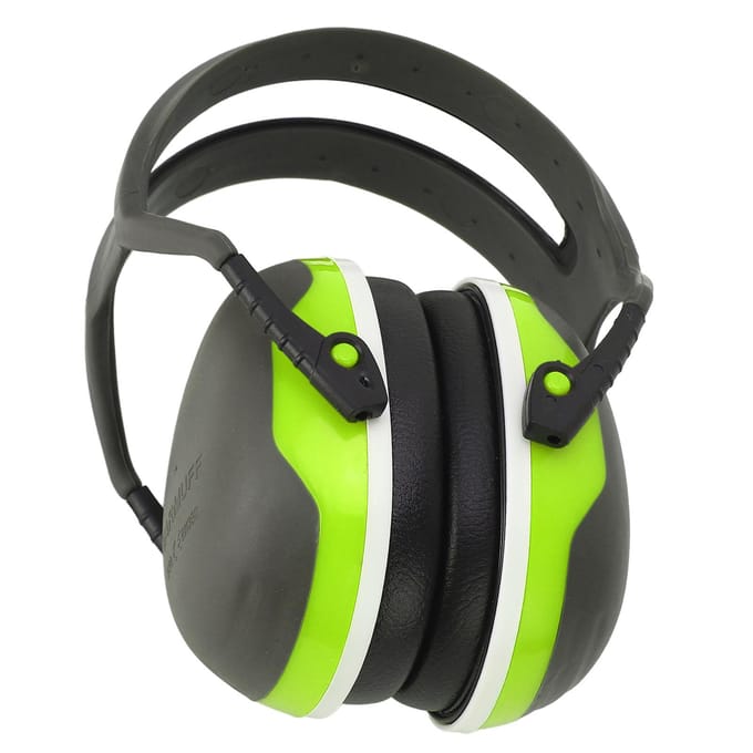 Cache-oreilles de sécurité à réduction de bruit pliable cache-oreilles antibruit pour dormir travailler vert black