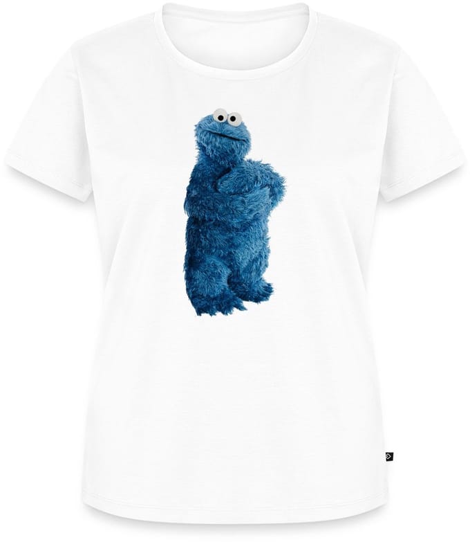 Sesamstraat Koekiemonster Pose Premium T Shirt Dames