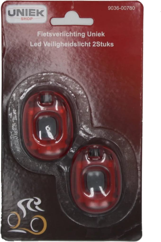 Fietsverlichting Uniek Led Veiligheidslicht 2Stuks   5 X 3,80 X 1,8Cm
