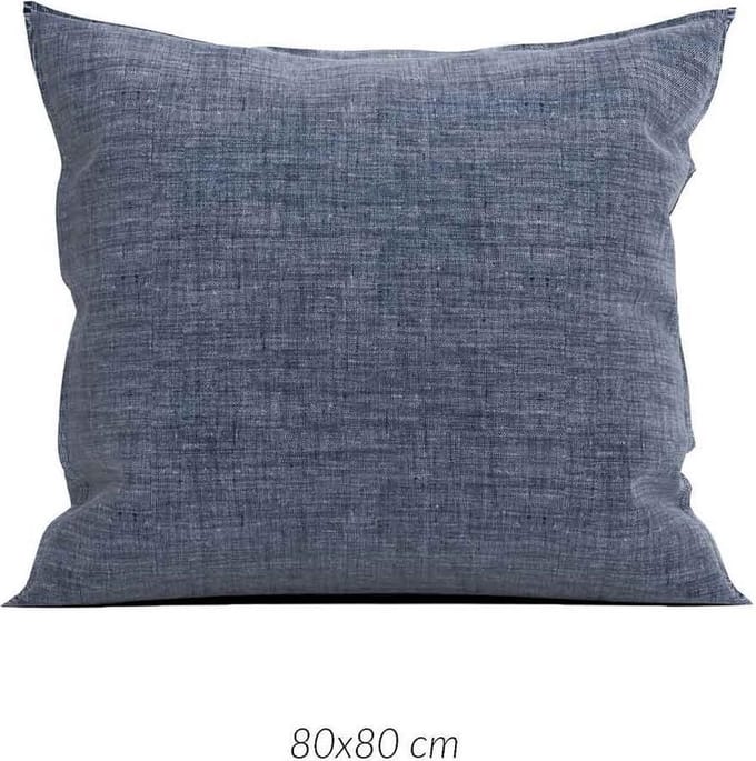 Zohome Lino Kussensloop - Blauw - 80x80cm - Blauw