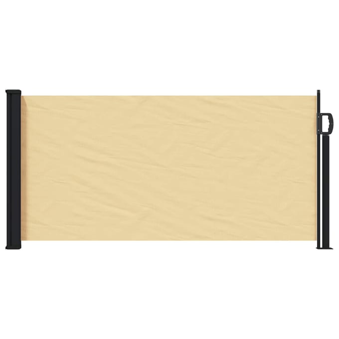 vidaXL - Uittrekbaar - Zijscherm - Rechthoekig - 100 - x - 500 - cm - Polyester - Zand
