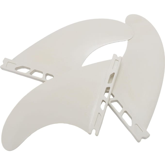 Surfboard Vinnen Set van 3 Stevig PVC Links Midden Rechts voor Longboard Shortboard Stand Up Paddle Board wit