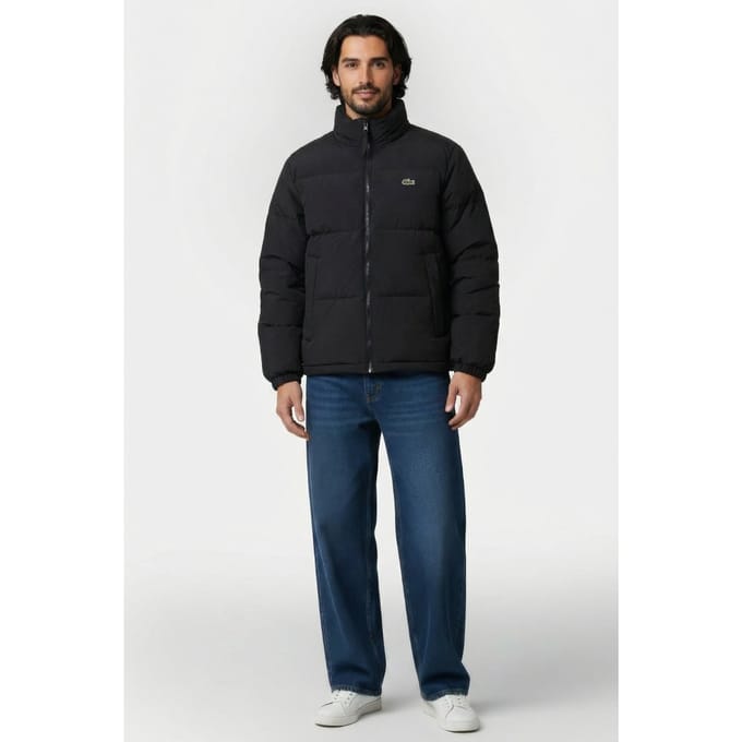 Lacoste Water-repellent Hooded Down Jacket Black Size: 50 | Light Jackets Outlet | Heren | Zwart