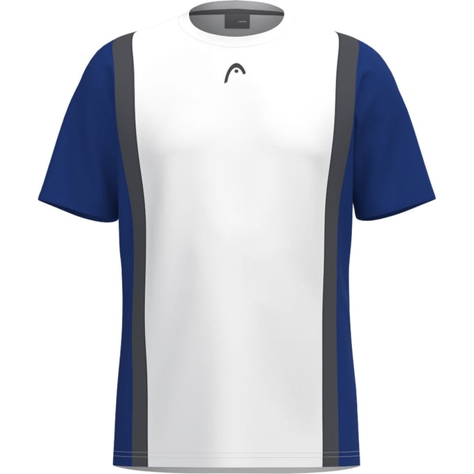 Tennisshirt HEAD Men Club 25 Tech Tee Royal White-M