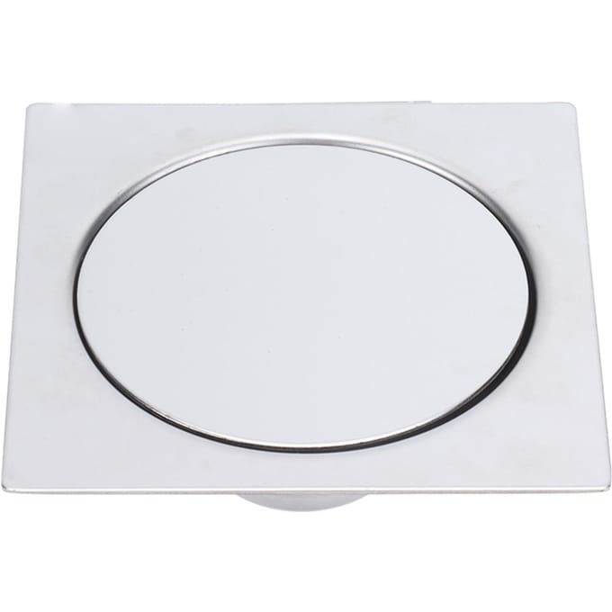 Pedale Vloerafvoer RVS 10x10cm Douche Deodorant Pop-up Vloerafvoer voor Badkamer white