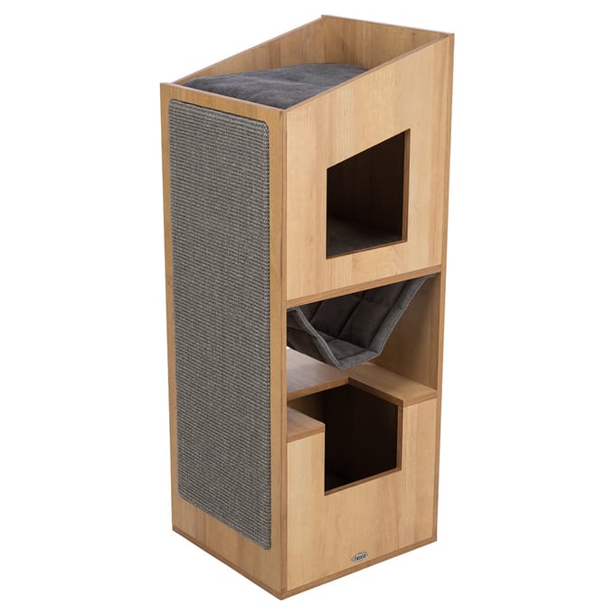 Trixie Citystyle - Cat Tower - Bruin/Grijs - Krabpaal - 105 cm