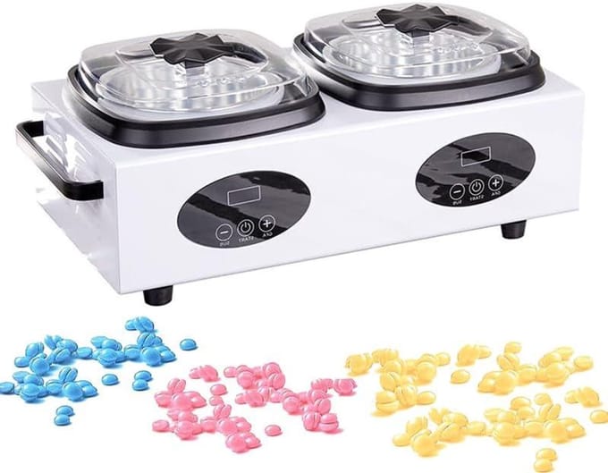 Dubbele Waxverwarmer - Hete Waxpotten - Professionele Ontharing - Intelligent Digitaal Display - 500 ml x 2 - Wit