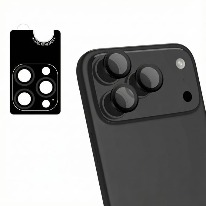 imoshion Camera Lens Protector - Geschikt voor iPhone 17 Pro/ iPhone 17 Pro Max - 2 Pack - Zwart
