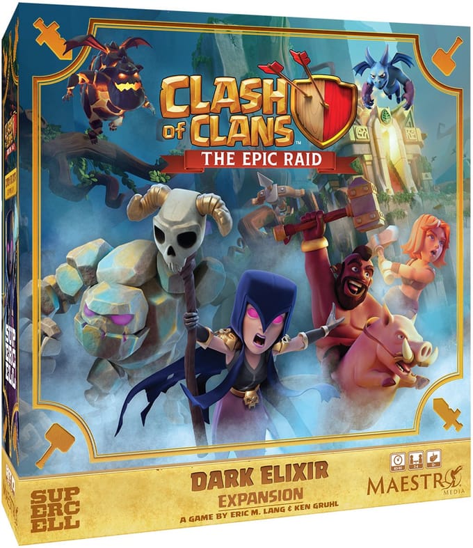 Clash of Clans The Epic Raid Dark Elixir Expansion - Bordspel Uitbreiding - Engels