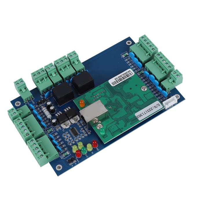 TCP/IP Netwerk Toegangscontrolebord Paneelcontroller voor Wiegand 2 Deuren Gebruik black