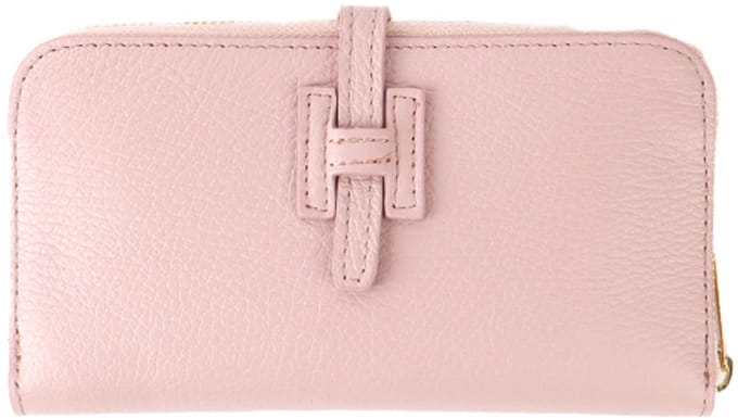 Giuliano lederen portemonnee - Dames - Made in Italy - Pink