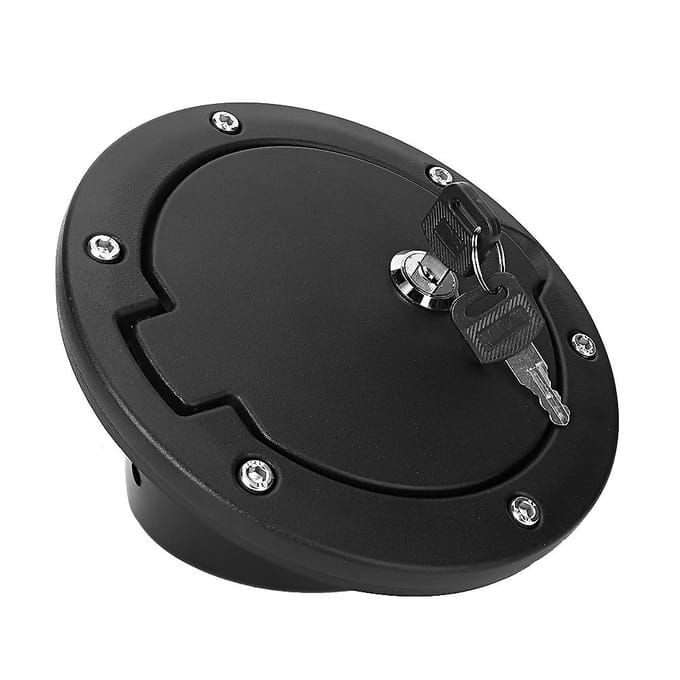 Brandstoftank Dopdeksel met Slot Past voor Jeep Wrangler JK 2007 2017 black