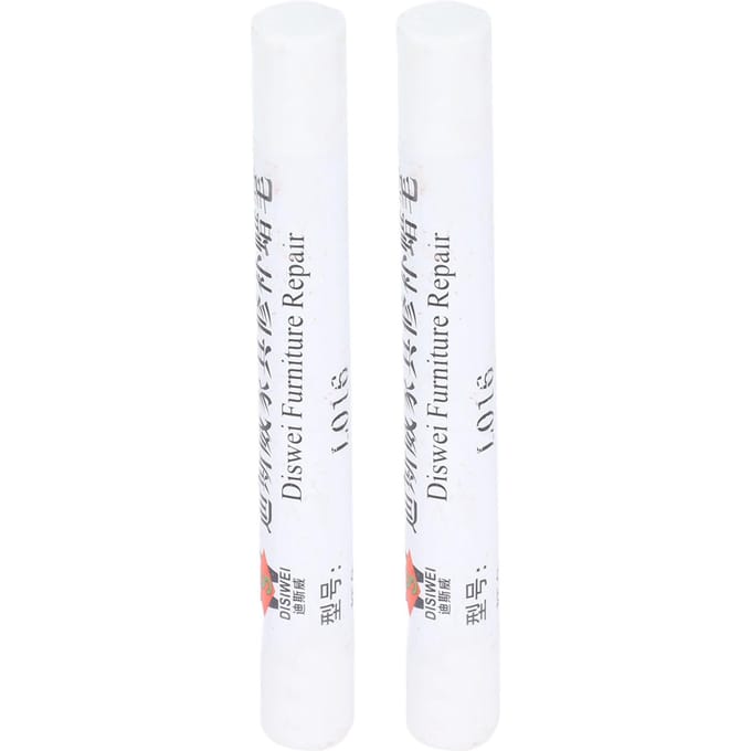 2 stuks Meubelverf Vloer Reparatie Krijt Kras Patch Verfpen Hout Composiet Reparatiemateriaal wit