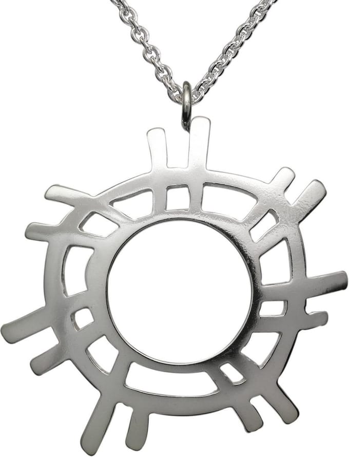 AuBor ®. Hanger. Zilver. De zon.