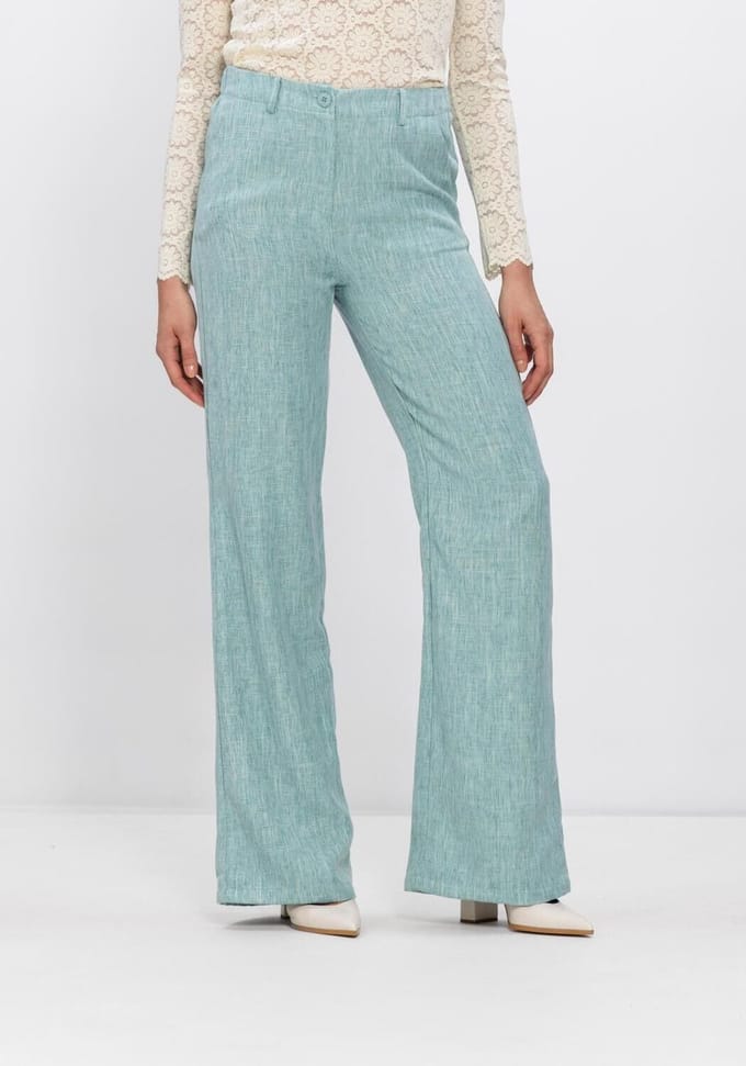Ydence Pants Leona Tall Broeken Dames - Mint - Maat L