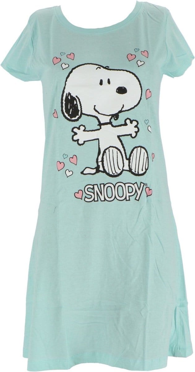 Snoopy dames nachthemd, mint-groen, maat L
