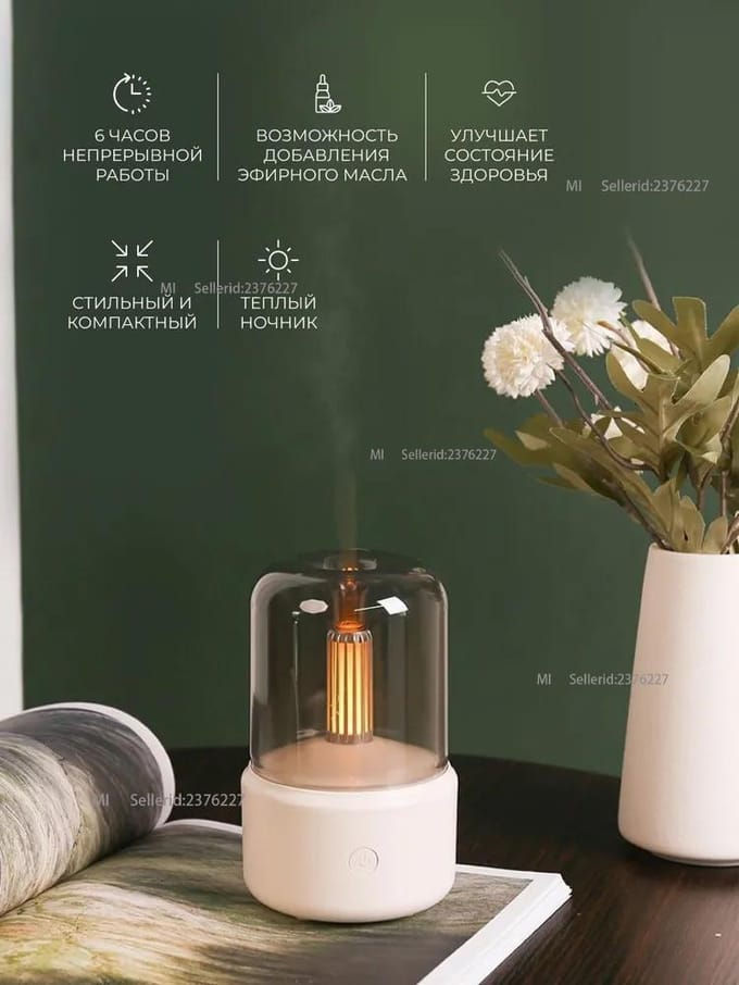 Xiaomi Ultrasone Aroma Diffuser A43846363486384684648, wit EU Plug wit