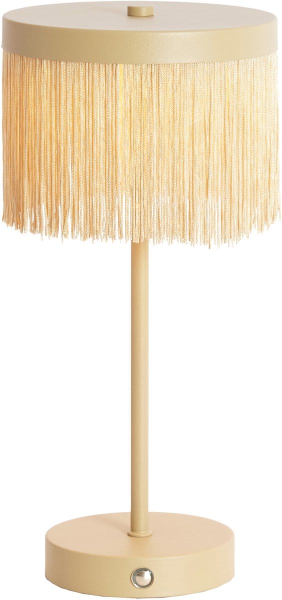 Tafellamp - beige - Diny - metaal - Ø 17cm - E27 - 1892182 - Light & Living
