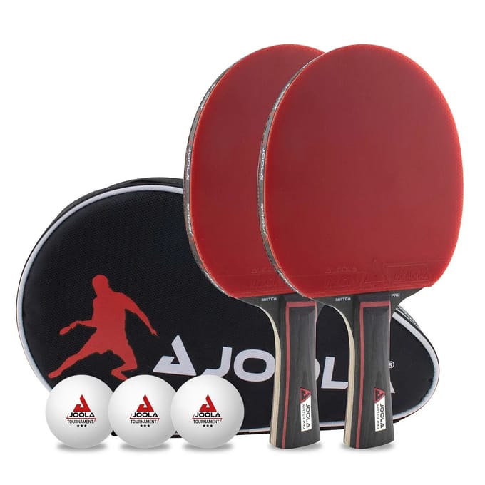 Set van 2 tafeltennisrackets en 3 balletjes Joola Pro