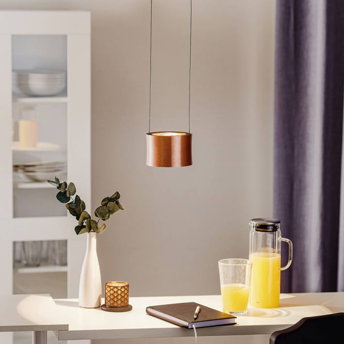 BANKAMP Impulse LED hanglamp 1-lamp roségoud