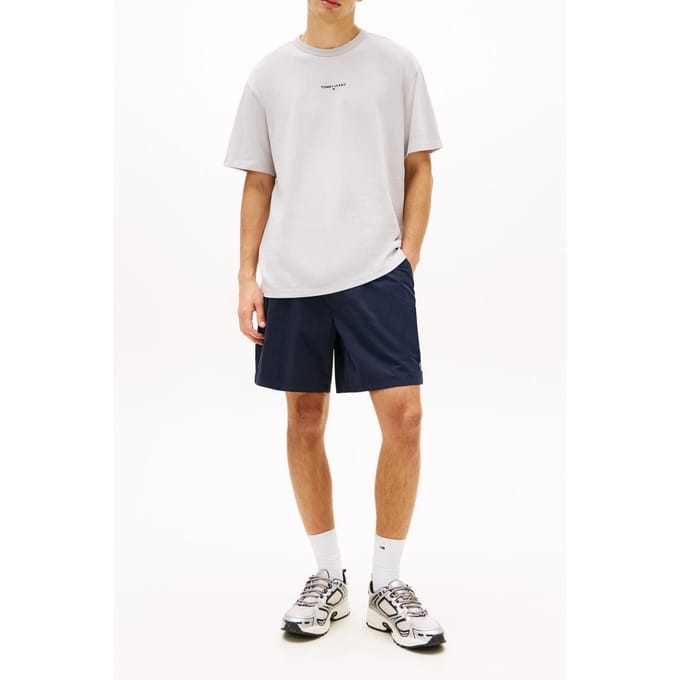 Tommy Hilfiger Tjm Relaxed Linear Logo Helium Taglia: XL | Magliette basic Outlet | Uomo