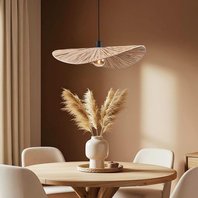 LumenXL Hanglamp - raffia papier Ø58 cm - Bahan