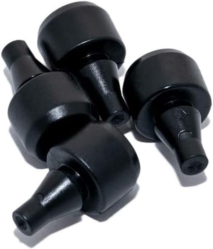 Motor Accessoires - Rubberen Stops - Bagage Bescherming - Set van 4 - 17.5 cm - Zwart