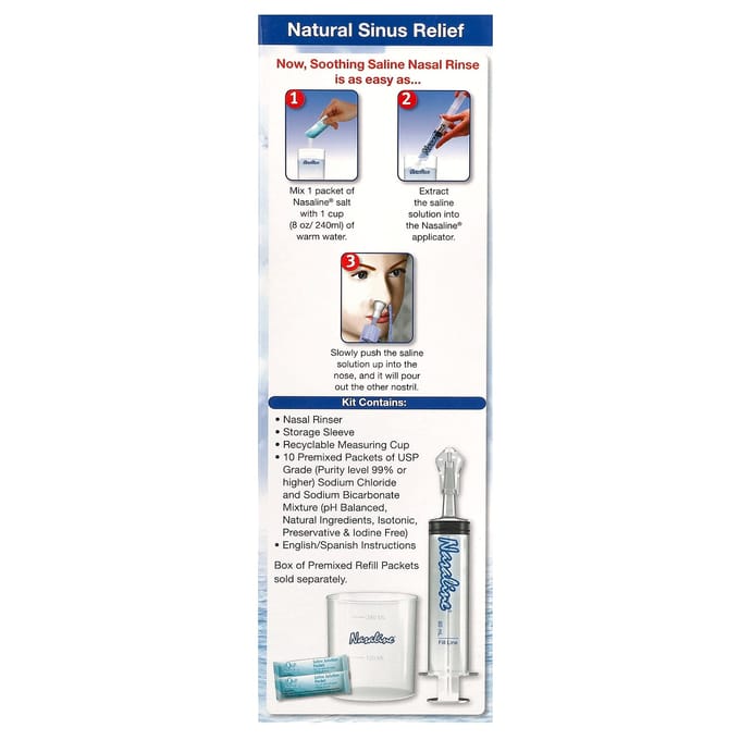 Nasaline, Système de Lavage Nasal, 1 Kit