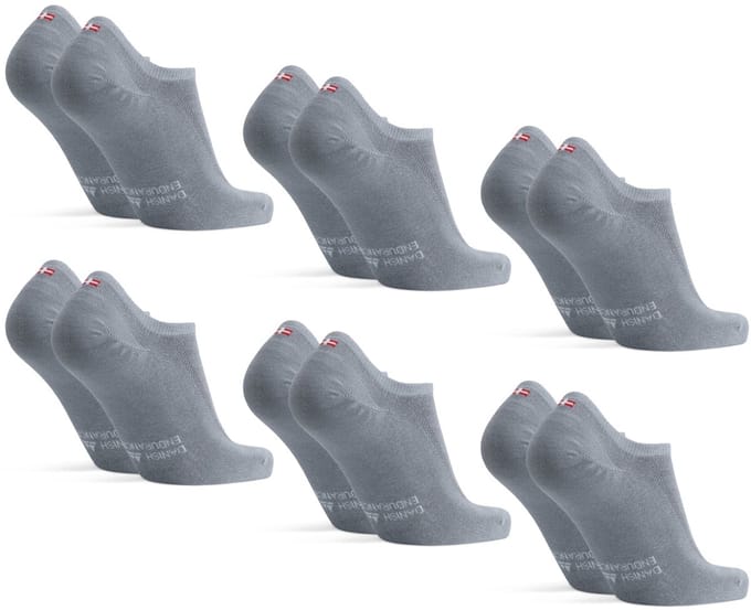 DANISH ENDURANCE Onzichtbare Bamboe Sokken - Anti-Slip Hiel - Unisex - Maat 39-42