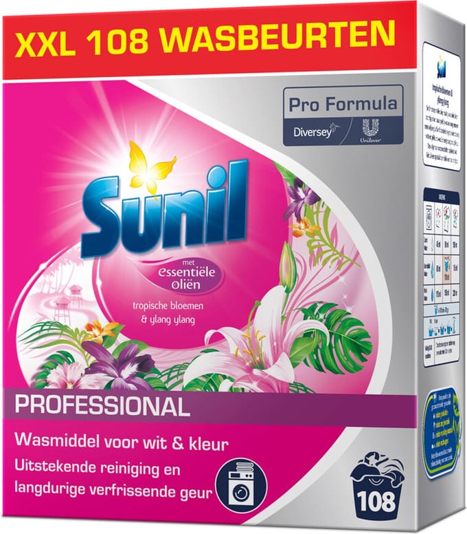 Sunil wasmiddel Tropische Bloem & Ylang Ylang 108wb