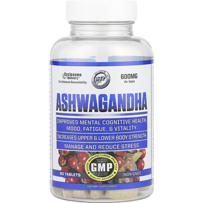 Hi Tech Pharmaceuticals, Ashwagandha, 600mg, 90 comprimés