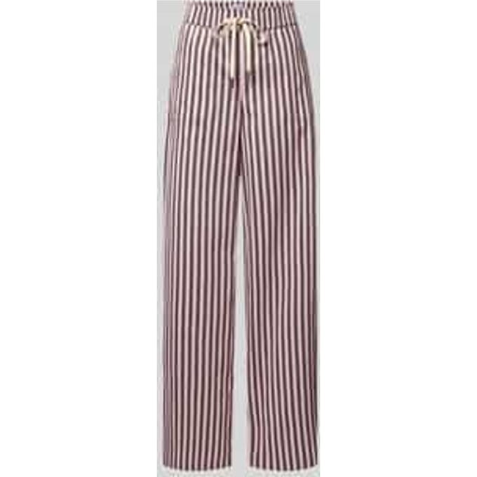 Wide leg stoffen broek met steekzakken