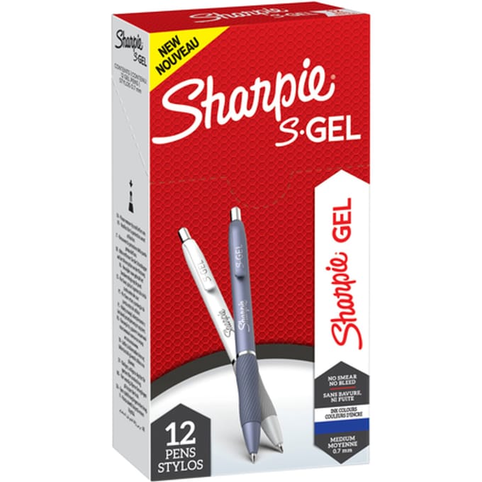 Sharpie S-Gel Gelpen 0.7mm Blauw - Comfortabel Schrijven