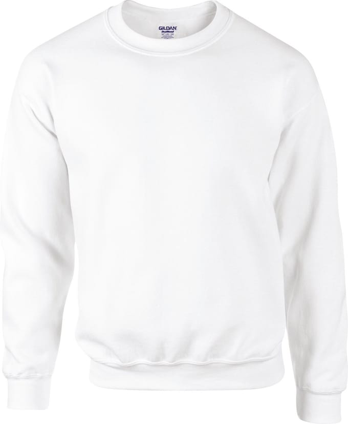 Gildan Dryblend® Adult Crewneck Sweatshirt® GI12000 - White - S