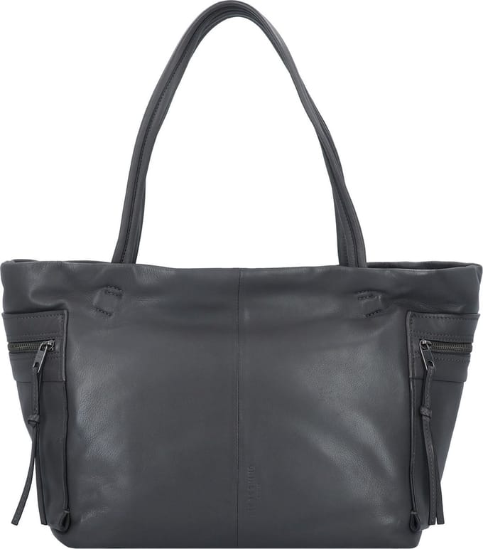LIEBESKIND BERLIN Leren Schoudertas Hera Sheep Natural Shopper Iron Donkergrijs