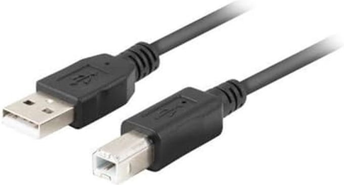 Lanberg Usb-Kabel Usb Type A Naar Usb Type B Voor Printer En Scanner, Ferriet, 1 Meter