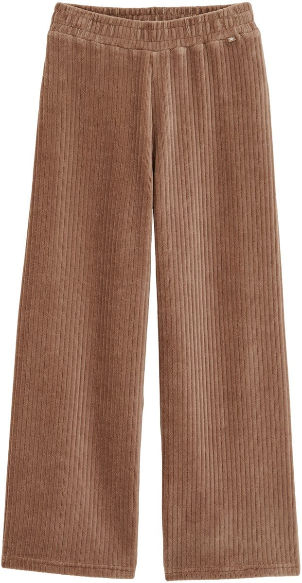 WE Fashion Meisjes velvet broek van ribstof