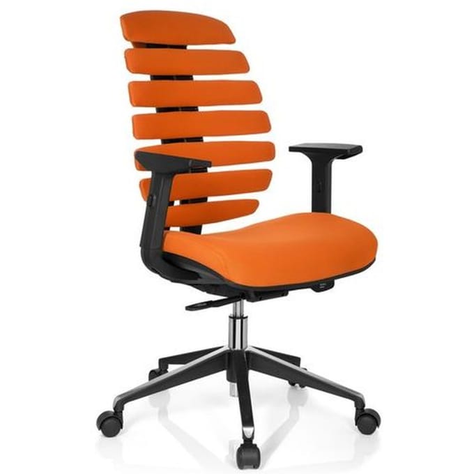 hjh office Ergo Line II - Bureaustoel - Stof - Oranje
