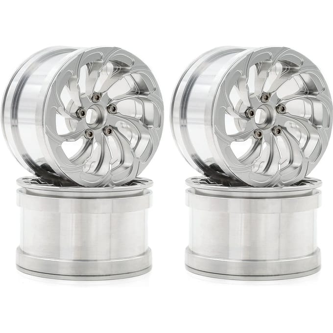 Aluminium Velg Beadlock Velgen Hub 4 stuks 2.2 inch 64*41mm Vervanging voor Axiale Wraith