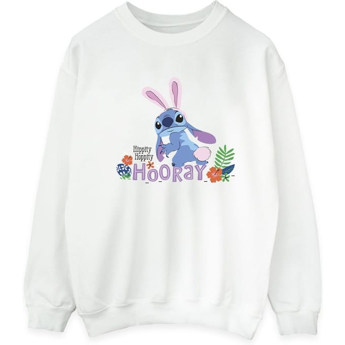 Disney Heren Lilo & Stitch Hippity Hop Stitch Sweatshirt (Wit)