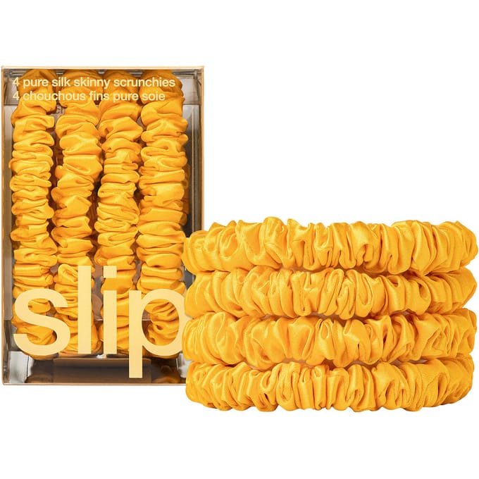 Slip Pure Silk Skinny Scrunchies - Golden