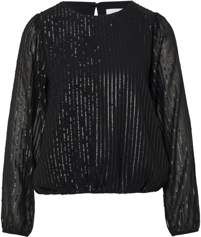 Comma  Blouses Black Maat: 46 | Longsleeves Outlet | Dames | Zwart