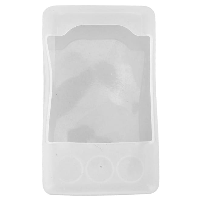 Fiets LCD Display Meter Cover Krasbestendig Stofdicht Regenbestendig Transparant Bedieningspaneel Siliconen white