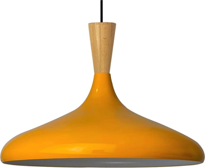 Bamyum Champion Træ Hanger, 35 cm Hanglamp Metaal E27 , Scandinavische Geel Hanglamp